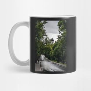 Wet road in Tallinn Mug